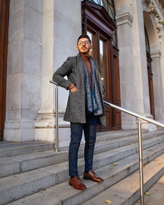 С чем носить темно-красные перчатки мужчине