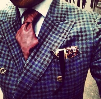 С чем носить темно-красный шелковый нагрудный платок