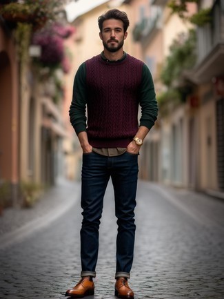 С чем носить темно-красные носки мужчине