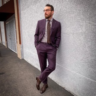 Какие броги носить с темно-красным костюмом