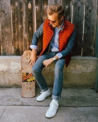 С чем носить темно-красные солнцезащитные очки мужчине