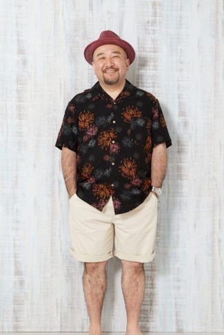 С чем носить темно-красную шерстяную шляпу мужчине