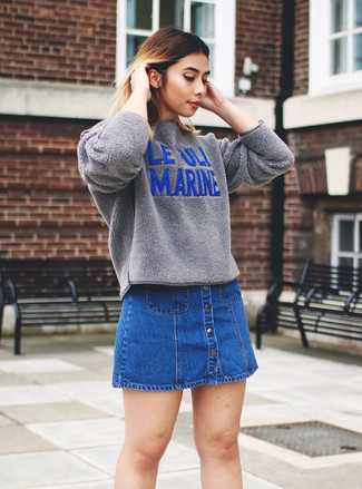 С чем носить юбку на пуговицах