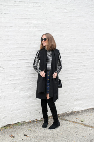 С чем носить юбку на пуговицах