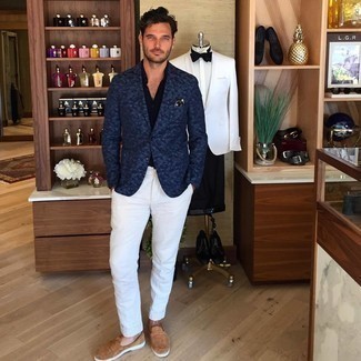 С чем носить пиджак с камуфляжным принтом мужчине