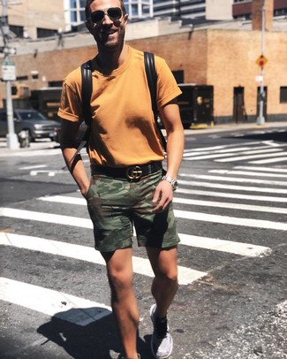 С чем носить шорты с камуфляжным принтом мужчине