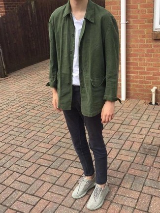 С чем носить кроссовки из плотной ткани мужчине