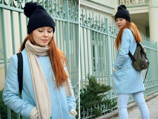 С чем носить рюкзак из плотной ткани женщине