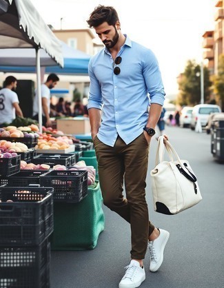 С чем носить сумку из плотной ткани мужчине