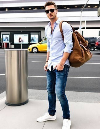 С чем носить сумку из плотной ткани мужчине