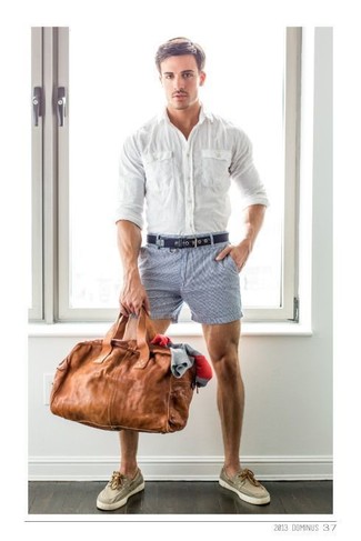 С чем носить топсайдеры из плотной ткани