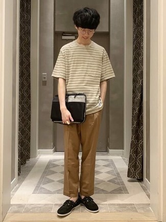 С чем носить топсайдеры из плотной ткани