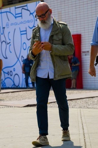 С чем носить ботинки из плотной ткани мужчине