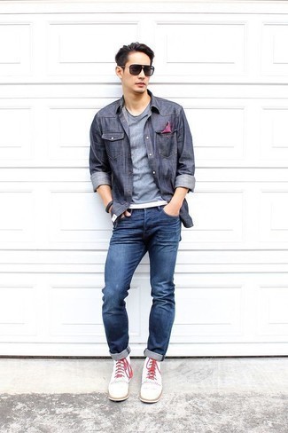 С чем носить ботинки из плотной ткани мужчине