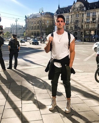 С чем носить ботинки из плотной ткани мужчине