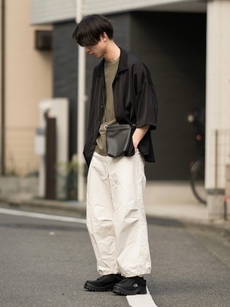 С чем носить ботинки из плотной ткани мужчине