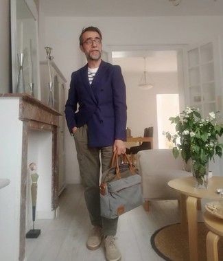 С чем носить портфель из плотной ткани