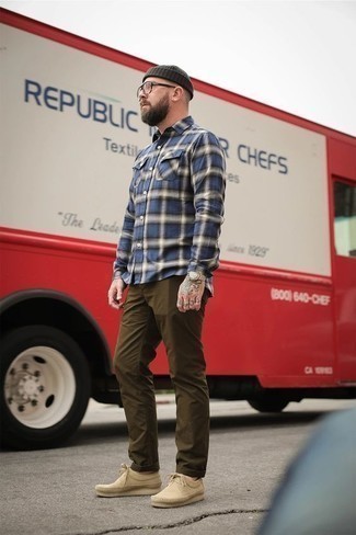 С чем носить ботинки дезерты из плотной ткани