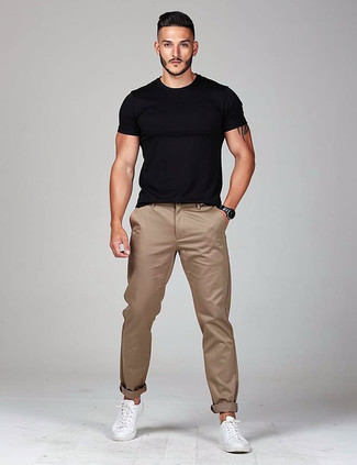 С чем носить низкие кеды из плотной ткани мужчине