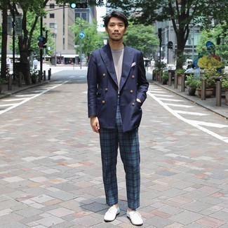 С чем носить оксфорды из плотной ткани