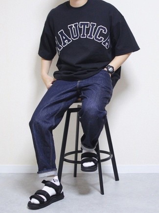 С чем носить сандалии из плотной ткани мужчине