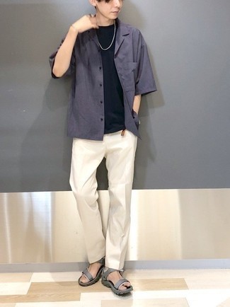 С чем носить сандалии из плотной ткани мужчине