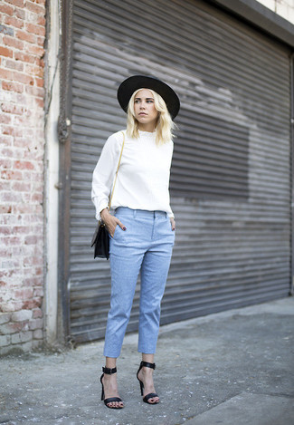 Как носить капри с босоножками на каблуке