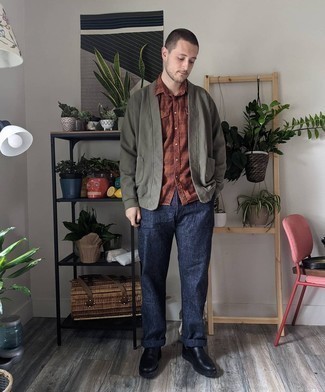 Как носить кардиган с ботинками челси мужчине