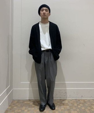 Как носить кардиган с ботинками челси мужчине