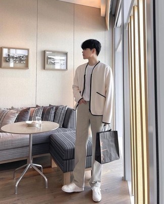 С чем носить кардиган подросткам мужчине