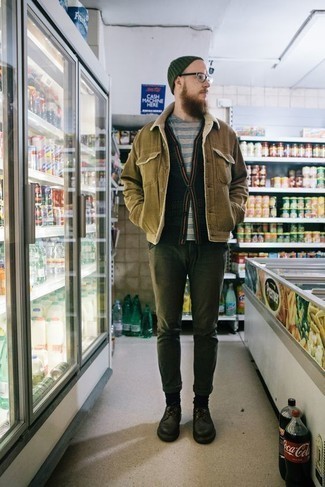 Как носить кардиган с курткой-рубашкой мужчине