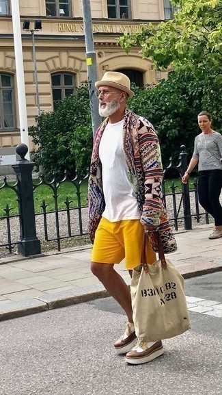 Как носить кардиган с шортами мужчине