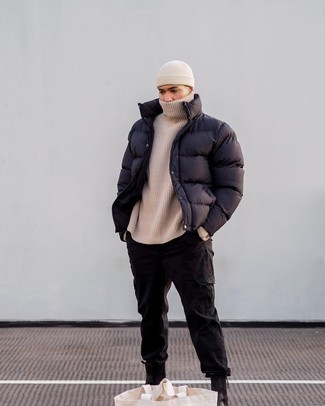 Как носить брюки карго с ботинками челси