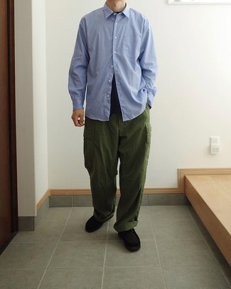 Как носить брюки карго с ботинками дезертами