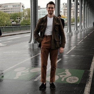 Как носить брюки карго с полевой курткой