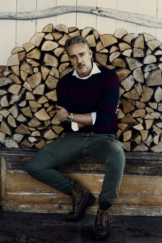 Как носить брюки карго с рабочими ботинками