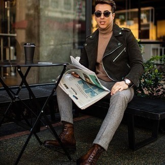 Как носить повседневные ботинки с косухой мужчине