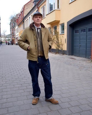 Как носить повседневные ботинки с бомбером мужчине