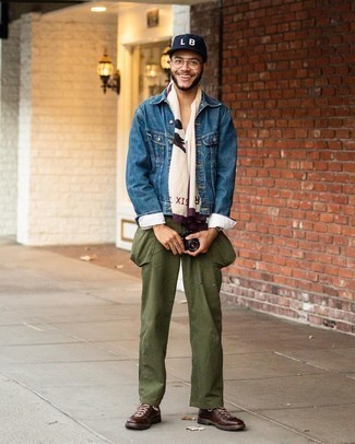 Как носить повседневные ботинки с брюками карго