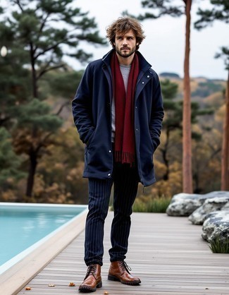 Как носить повседневные ботинки с брюками чинос