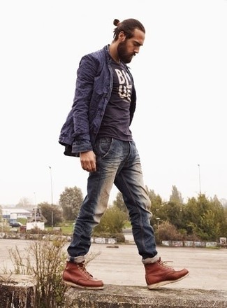 Как носить повседневные ботинки с плащом мужчине