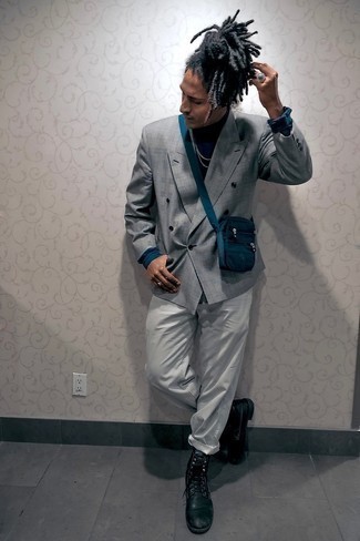 Как носить повседневные ботинки с водолазкой мужчине