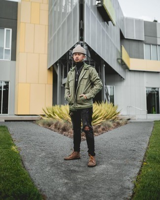 Как носить повседневные ботинки с водолазкой мужчине