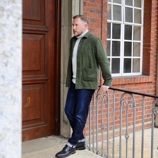 Как носить повседневные ботинки с водолазкой мужчине