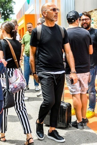 С чем носить темно-серый рюкзак мужчине