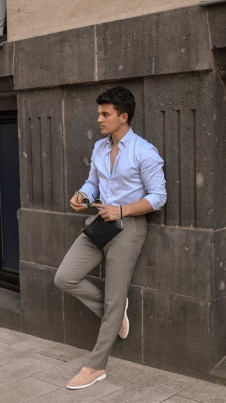 С чем носить темно-серый браслет из бисера мужчине