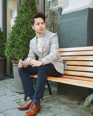 Какие туфли дерби носить с темно-серым пиджаком