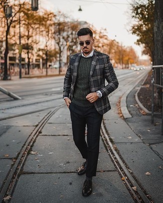 Какие туфли дерби носить с темно-серым пиджаком