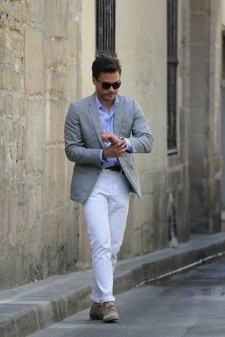 Какие туфли дерби носить с темно-серым пиджаком