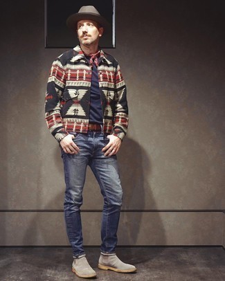 С чем носить темно-серые ботинки мужчине